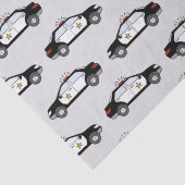 Politieauto's Tissuepapier (Detail)