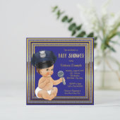 Politiebaby Shower Uitnodigingen (Staand voorkant)