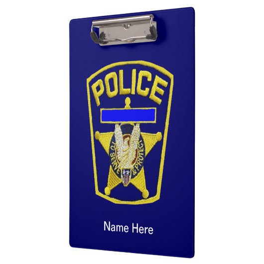 Politiebadge Aangepast acrylklembord Klembord (Links)