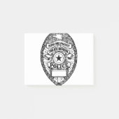 Politiebadge - generiek post-it® notes (Voorkant)