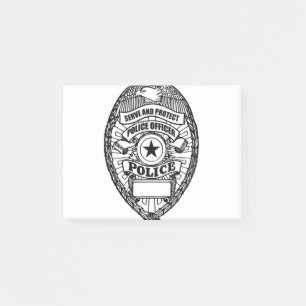 Politiebadge - generiek post-it® notes