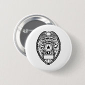 Politiebadge - generiek ronde button 5,7 cm (Voorkant /achterkant)