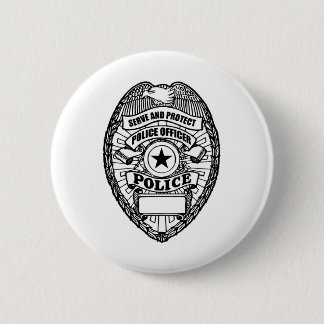 Politiebadge - generiek ronde button 5,7 cm