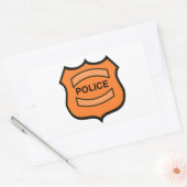 Politiebadge Rechthoekige Sticker (Envelop)