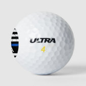 Politiebeambte Douane Monogram Thin Blue Line Golfballen (Logo)