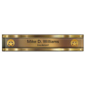 Politiebeambte Douanebureau Naam Bord Naambordje (Voorkant)