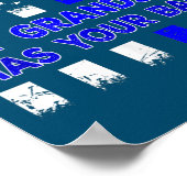 Politiebeambte grootouders Mijn kleinzoon Gift Poster (Hoek)