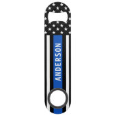 Politiebeambte persoonlijke moderne dun blauwe lij speed flessenopener (Voorkant)