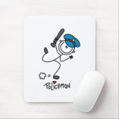 politiebeambte van de keuze muismat (Met muis)