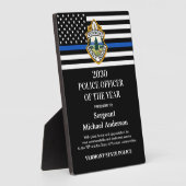 Politiebeambte van het Jaar Logo Fotoplaat (Zijkant)