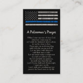 Politiebegeerder Thin Blue Line Visitekaartje (Voorkant)