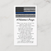 Politiebegeerder Thin Blue Line Visitekaartje (Voorkant)