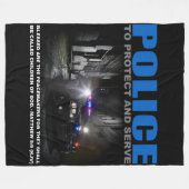 Politiebescherming en -dienst fleece deken (Voorkant (Horizontaal))