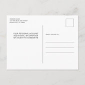 Politiebevorderende wetshandhaving in de blauwe li uitnodiging briefkaart (Achterkant)