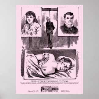 Politieblad poster Tragische passie