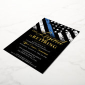 Politieblauwe lijn Vlaggenwet Handhavingsbevoegdhe Folie Uitnodiging (Gedraaid)