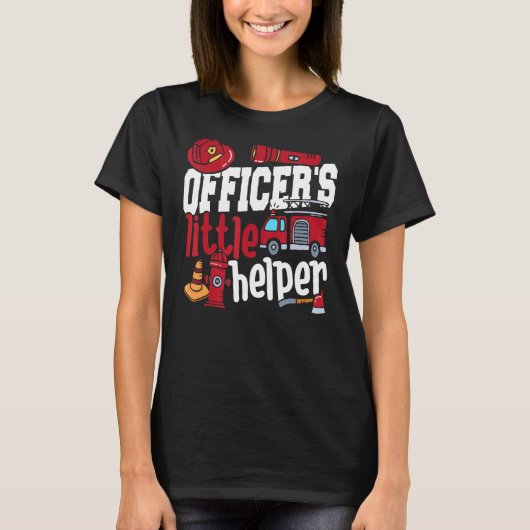 Politiebrandweerman van het Helper Kind T-shirt (Voorkant)