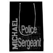 Politiebrigadier Extraordinaire CUSTOM Medium Cadeauzakje (Achterkant)