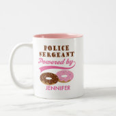 Politiebrigadier Funny Personalized Gift Mok (Links)