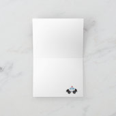 POLITIEBUREAU Baby shower Dank u wel Bedankkaart (Binnen)