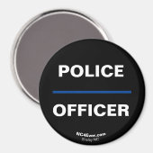 POLITIEBUREAU Thin Blue Line magnet (Voorkant / Achterkant)