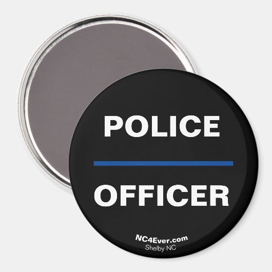 POLITIEBUREAU Thin Blue Line magnet (Voorkant / Achterkant)