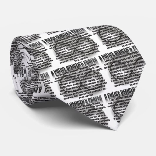 POLITIEBUREAUS PRAYER STROPDAS (Opgerold)