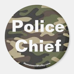 Politiechef camo magneet