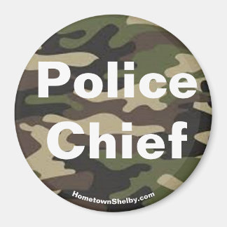 Politiechef camo magneet