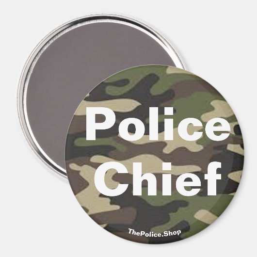 Politiechef camo magneet (Voorkant / Achterkant)