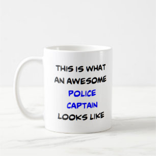 politiecommandant, geweldige koffiemok