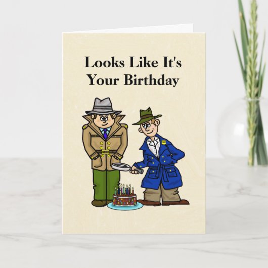 Politiedesectoren Funny Birthday Card Kaart (Voorkant)