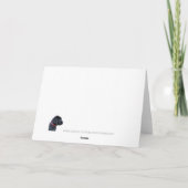 Politiedienst Aangepaste Logo Handhaving Bedankkaart (Achterkant)