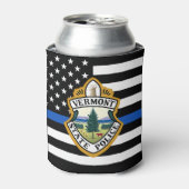 Politiedienst Aangepaste Logo Handhaving Blikjeskoeler (Blikje Voorkant)