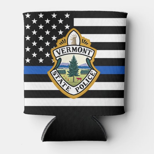 Politiedienst Aangepaste Logo Handhaving Blikjeskoeler (Voorkant)