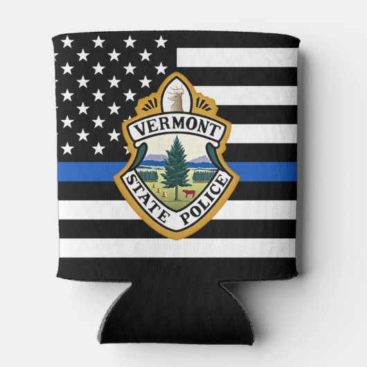 Politiedienst Aangepaste Logo Handhaving Blikjeskoeler (Achterkant)