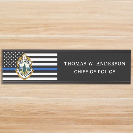 Politiedienst Aangepaste Logo Handhaving Deurbordje