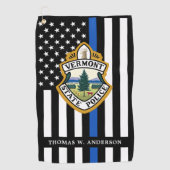 Politiedienst Aangepaste Logo Handhaving Golfhanddoek (Voorkant)