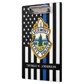 Politiedienst Aangepaste Logo Handhaving Klembord (Links)