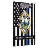 Politiedienst Aangepaste Logo Handhaving Klembord (Rechts)