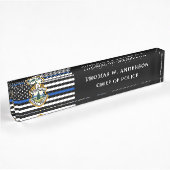Politiedienst Aangepaste Logo Handhaving Naambordje