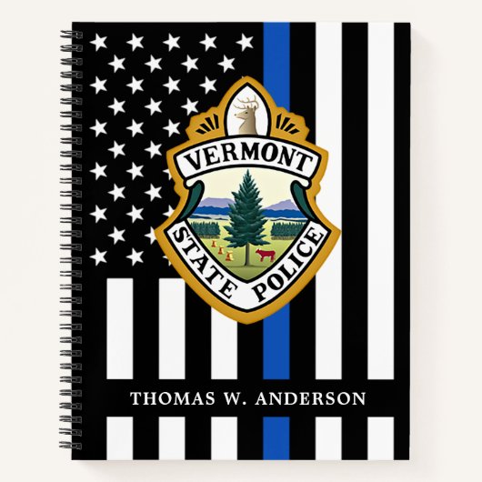 Politiedienst Aangepaste Logo Handhaving Notitieboek (Voorkant)