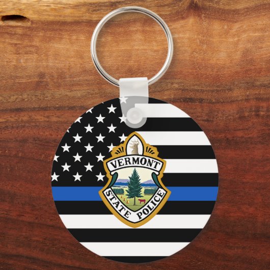 Politiedienst Aangepaste Logo Handhaving Sleutelhanger (Voorkant)