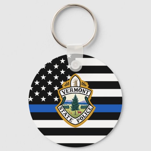 Politiedienst Aangepaste Logo Handhaving Sleutelhanger (Achterkant)