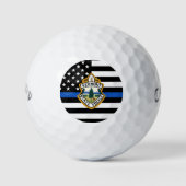 Politiedienst Aangepaste Logo Handhavingsgolf Golfballen (Voorkant)