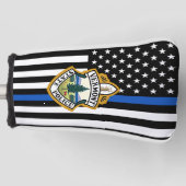 Politiedienst Aangepaste Logo Handhavingsgolf Golfheadcover (Voorkant)