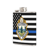 Politiedienst Aangepaste Logo Thin Blue Line Heupfles (Links)