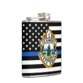 Politiedienst Aangepaste Logo Thin Blue Line Heupfles (Rechts)