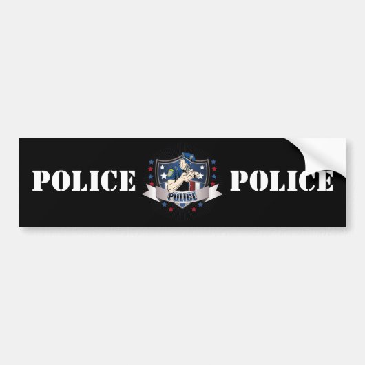 Politiedienst Bumpersticker (Voorkant)
