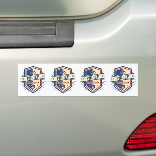 Politiedienst Bumpersticker (Op auto)